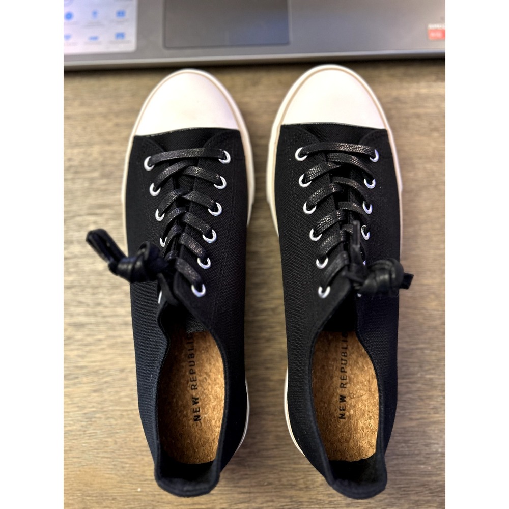 NEW REPUBLIC Black Night Cap Canvas‎ Shoes Size 10 Free Shipping